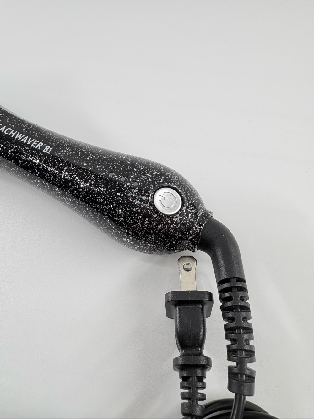 Beachwaver B1 Rotating Curling Iron Black Glitter Auto Curl Wand 1” Loose Waves - Picture 3 of 6